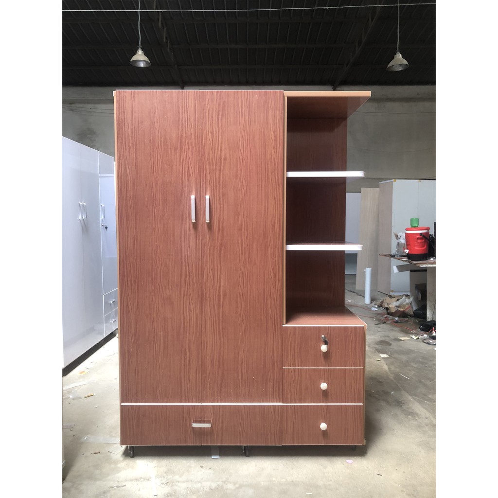 Tủ nhựa 3 cánh 2 ngăn kéo ngang 1m24 cao 1m85 TN303 | BigBuy360 - bigbuy360.vn