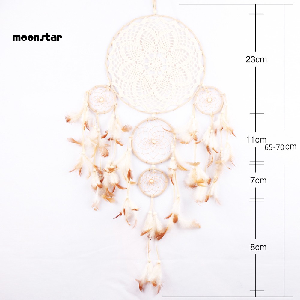 Dreamcatcher thiết kế 5 vòng treo tường chuyên dụng trang trí không gian