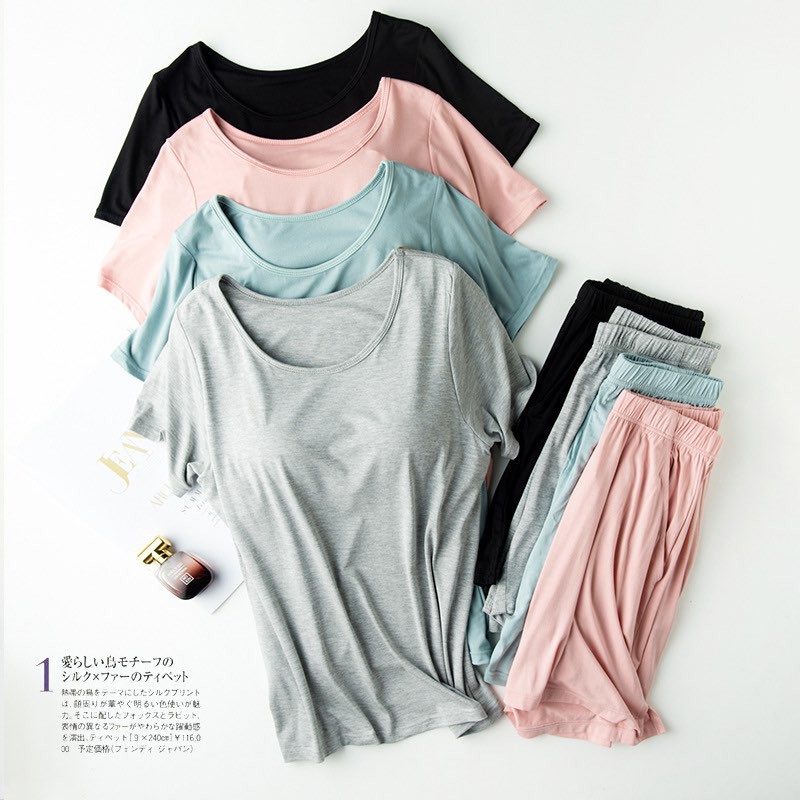 BỘ CỘC CÓ BRA CHẤT MODAL MỀM MỊN SIÊU MÁT💖 4 Màu 💖