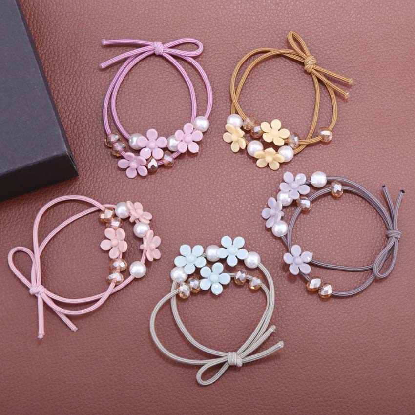 Dây buộc tóc nữ Mori - Set 5 dây cột tóc dễ thương, bền đẹp - NASI Store