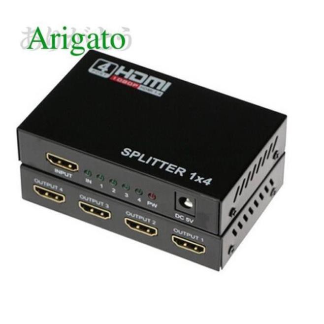 (GIÁ RẺ) - Bộ chia HDMI 1/4 ARIGATO Đảm Bảo Chất Lượng.BCH1