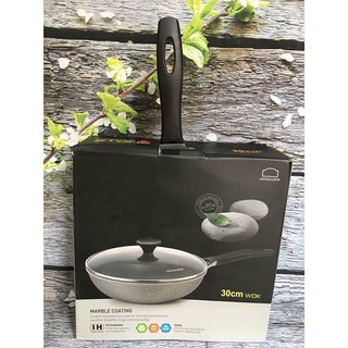 CHẢO ĐÁ SÂU LÒNG MARBLE STONE LOCK&LOCK LCA6306D