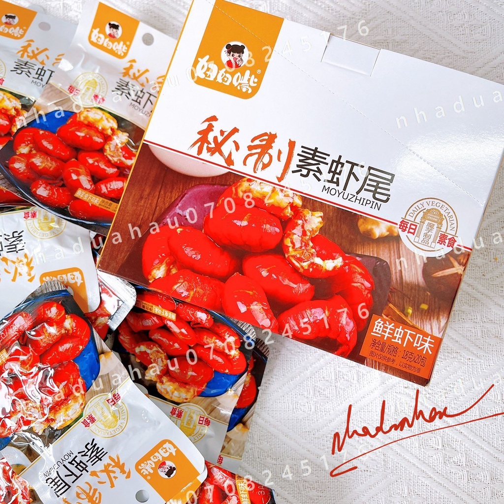 Combo 3 gói ăn vặt tôm hùm đất tẩm cay Tứ Xuyên gói 18gam