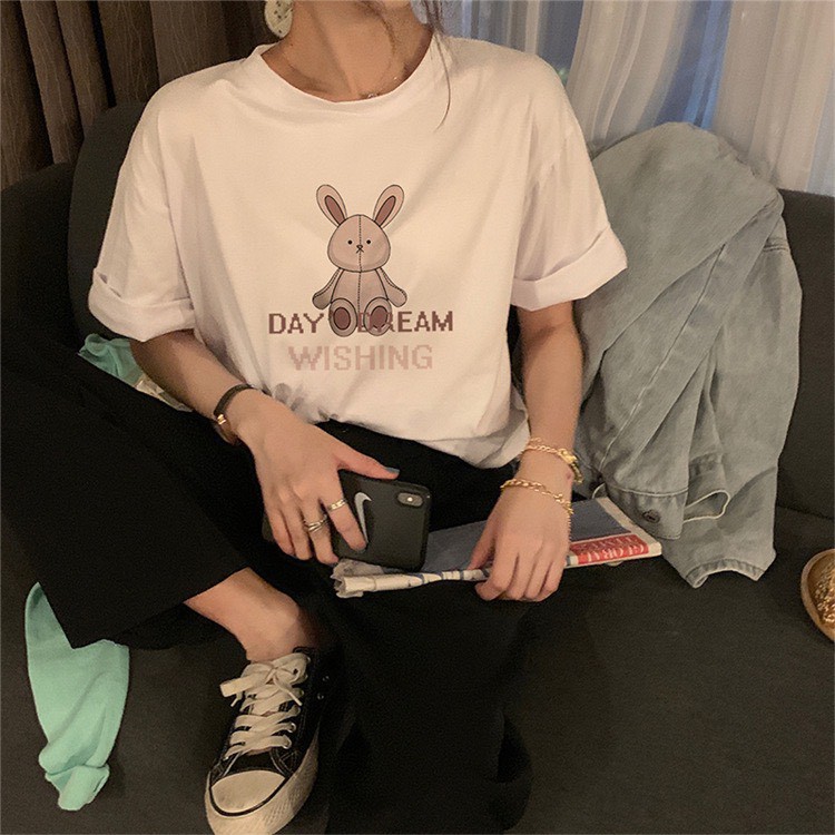 Áo thun tay lỡ Unisex NEKOSG, áo phông form rộng HT10