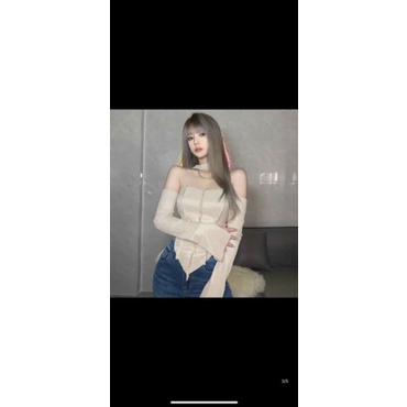 Áo kiểu siêu phong cách kèm choker sang xịn