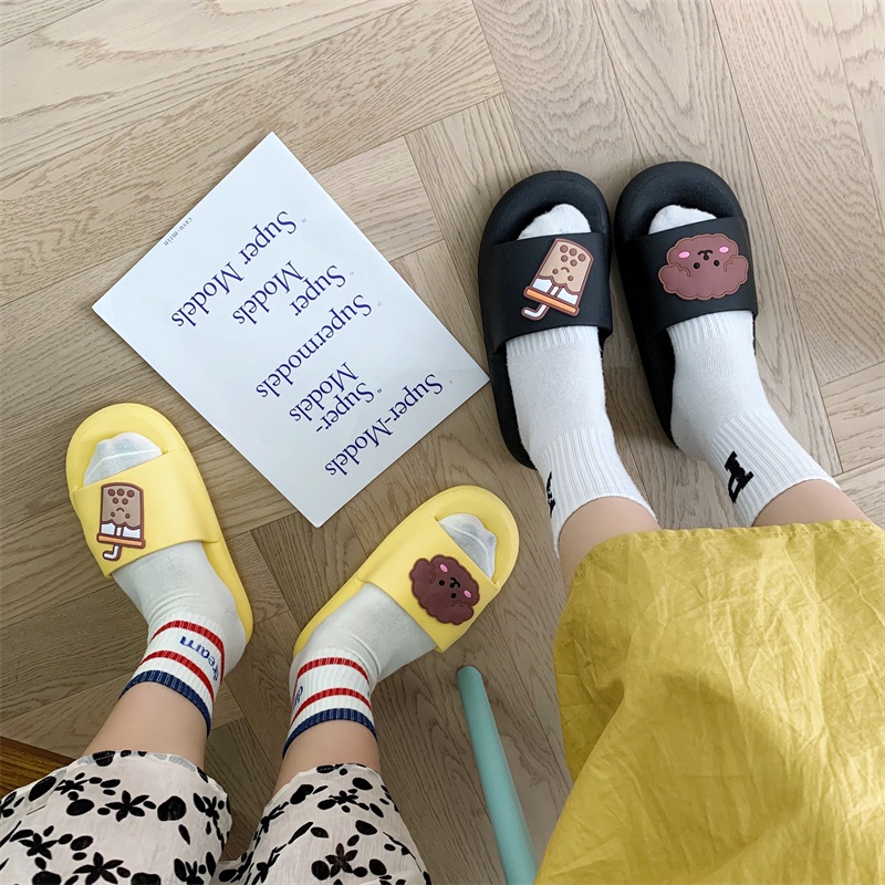 JY501-C3   -dép bánh mì đúc liền đế dày dặn chống trơn