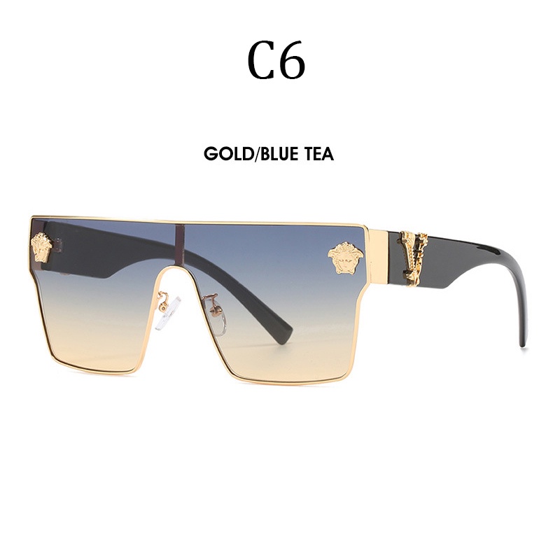 Kính Mát Versace Vuông Nhiều Màu Sắc Phong Cách Retro Thời Trang