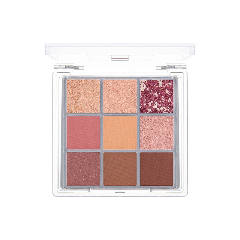 [Hàng mới về] Bảng phấn mắt 9 màu ánh ngọc mịn lì thời trang bền màu