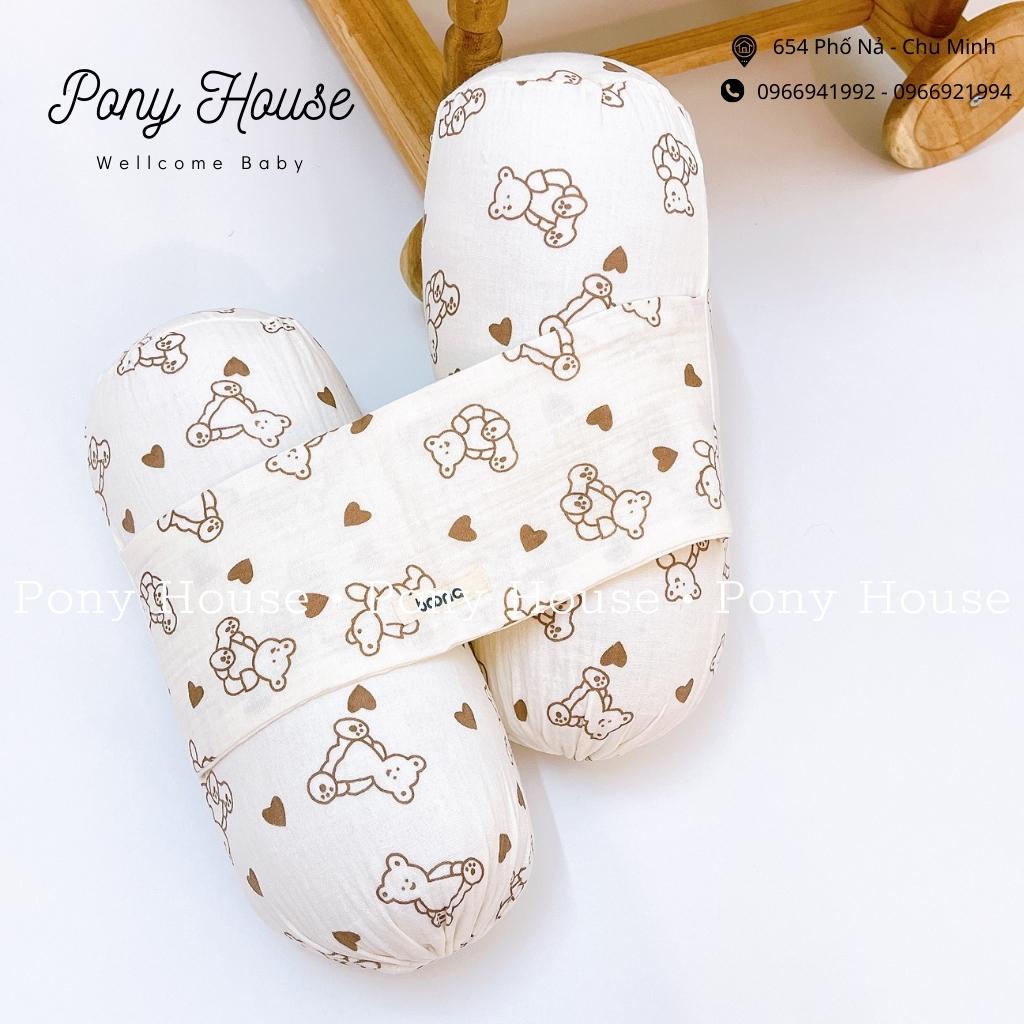 Bộ Chặn Xô Sơ Sinh Boona Xô Muslin Ruột Bông Tự Nhiên Siêu Mềm Mại Chống Giật Mình Cho Bé Sơ Sinh