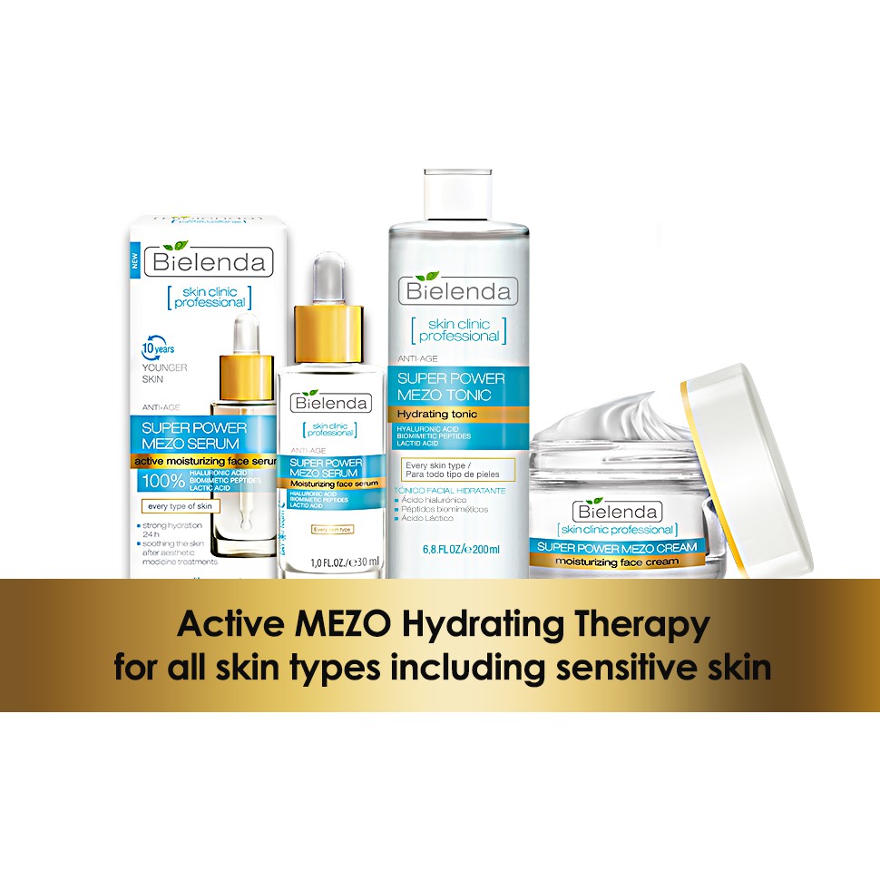 Serum Bielenda Super Power Mezo Serum _ chống lão hóa, cấp ẩm, trẻ hóa da