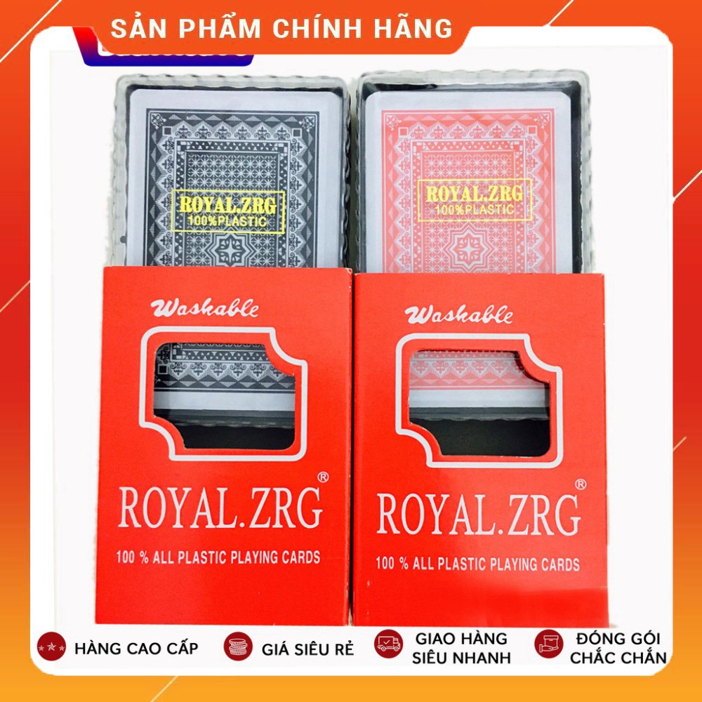 [ Giá tại kho ]  Bộ Bài Tây Chất Liệu Nhựa PVC Royal Chống Thấm Nước 2 Màu Linh Kiện Thiện Phát - 308 Thống Nhất Là nhà 