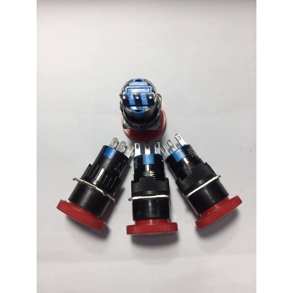 Nút Dừng Khẩn Cấp  Phi 16mm /3 chân 250VAC/5A