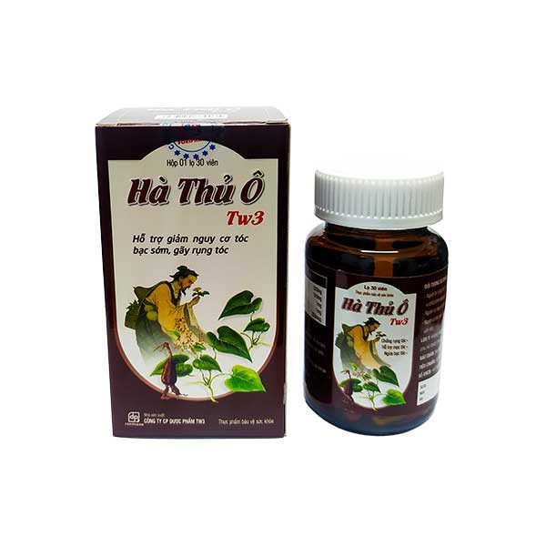 Hà Thủ Ô TW3 - Cải thiện tóc bạc, giảm rụng, kích thích mọc tóc mới