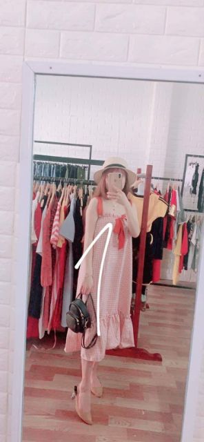 Đầm nơ 2 dây