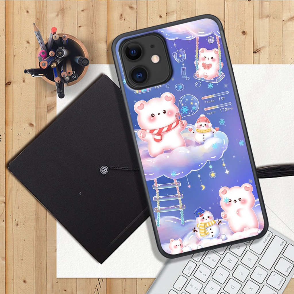 ỐP LƯNG IPHONE 11 - 11 PRO - 11 PROMAX , IN HÌNH GẤU NÂU CHOCOLATE ĐÁNG YÊU.