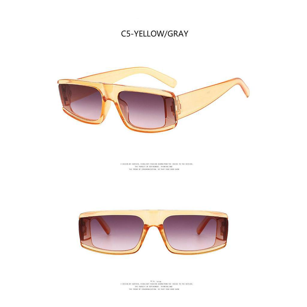 Kính mát gọng vuông thời trang retro Âu Mỹ năm 2020