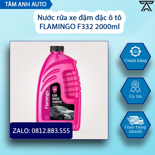 Nước rửa xe đậm đặc ô tô FLAMINGO F332 2000ml