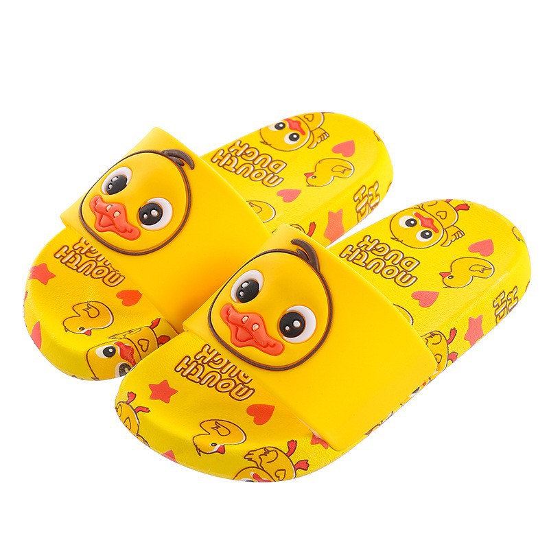 Dép em bé trai Dép trẻ em 💥FREESHIP💥 Dép cho bé từ 3-8 tuổi ,dép lê quai ngang cho bé trai bé gái hình chú vịt đế mềm