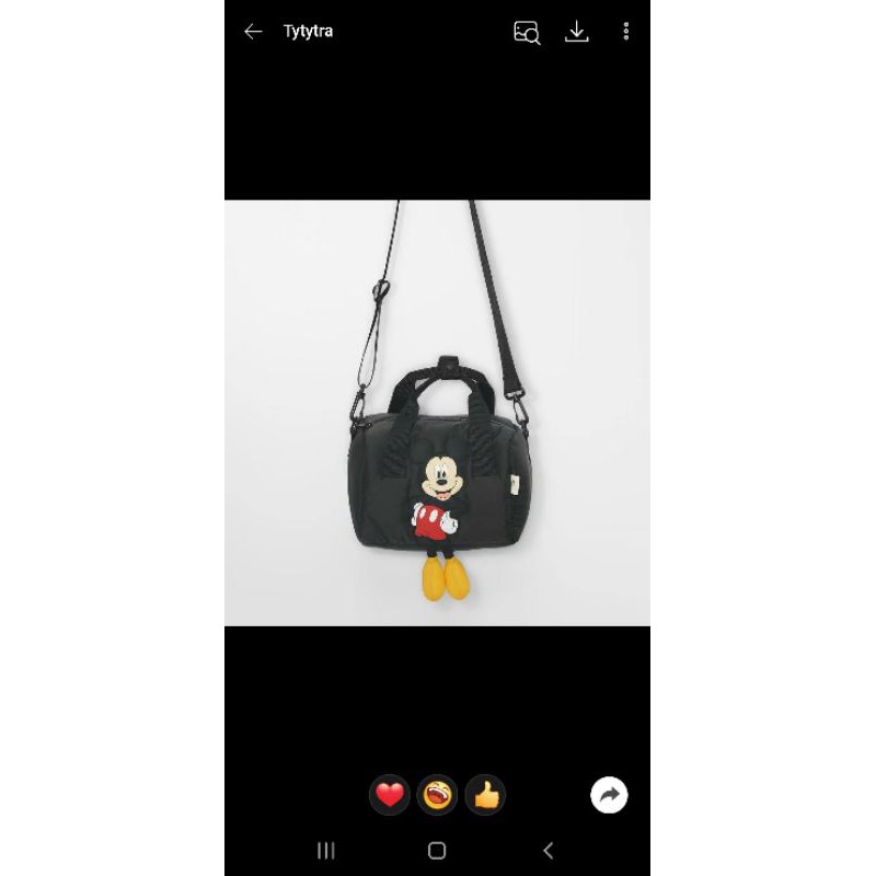 Túi zara mickey đen