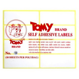 Giấy Decal Tommy khổ A5 (có nhiều mã từ No.100 đến No.124)
