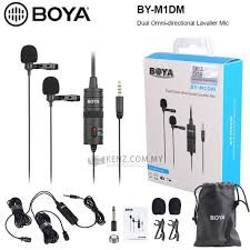 Micro BOYA BY-M1DM 2 Mic Thu Âm Cho 2 Người, dây dài 4m - Hàng Chính Hãng