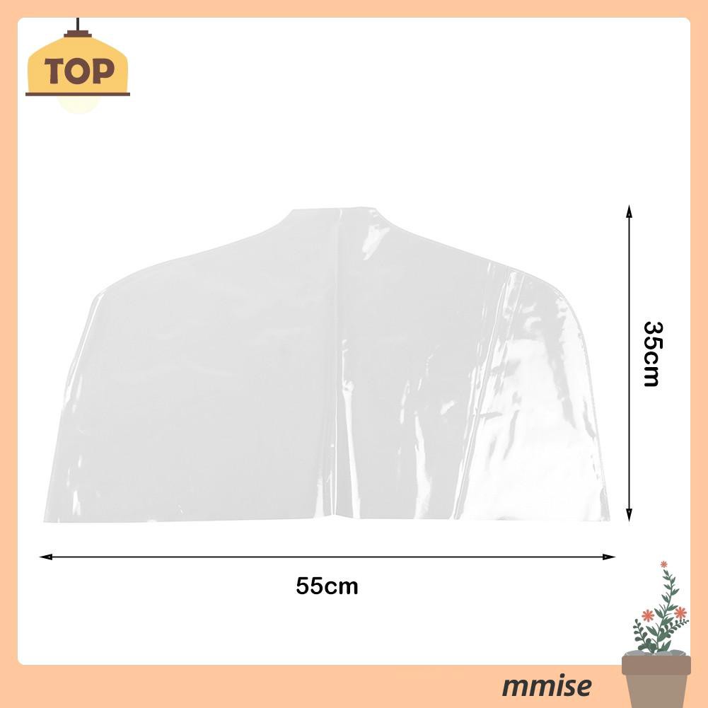 Mmise Clothes Storage Bags PVC Transparent Dust Bag Suit Overcoat Hanging Pocket