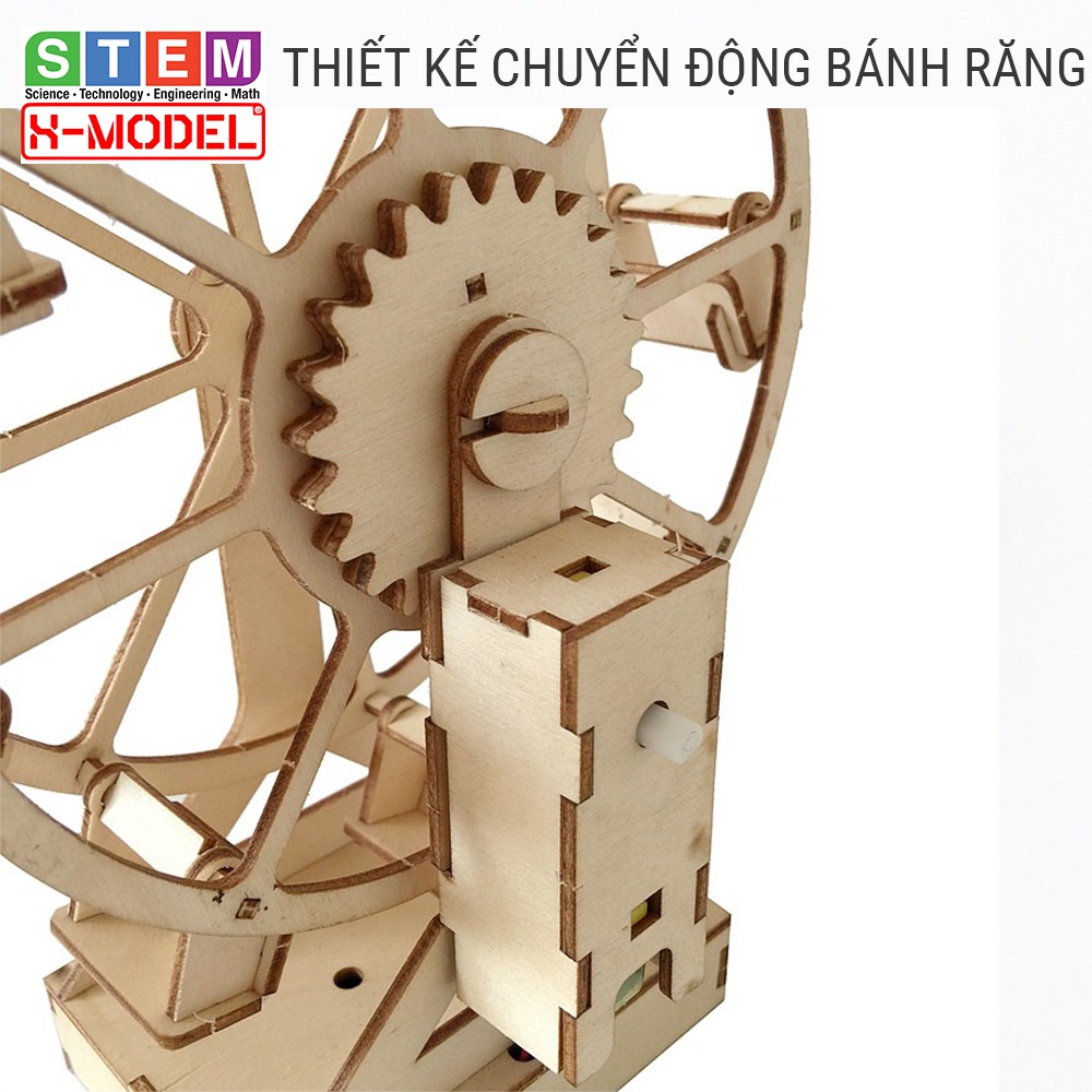 Đồ chơi thông minh, sáng tạo STEM Mô hình vòng bánh đu quay XMODEL ST99 cho bé, Đồ chơi cho bé DIY| Giáo dục STEM, STEAM