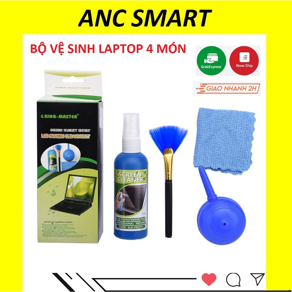 BỘ VỆ SINH LAPTOP 4 MÓN