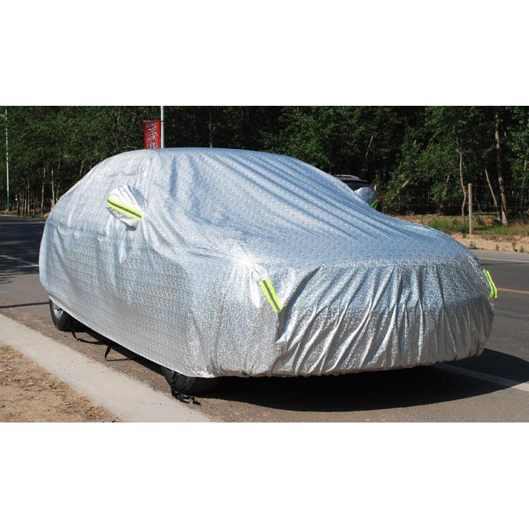 Bạt phủ ô tô, Bạt che xe ô tô 5D phản quang dày dặn chống nắng mưa, đủ các size cho hatcback, sedan, SUV