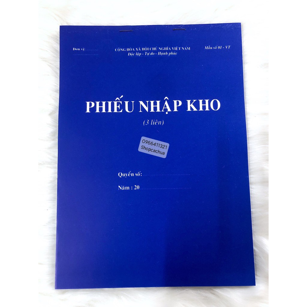 PHIẾU NHẬP KHO 3 LIÊN A4 LOẠI DẦY ĐẸP 100 TỜ