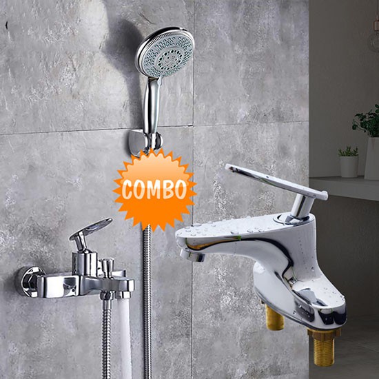 Cặp đôi sen tắm và vòi lavabo Zento CB023