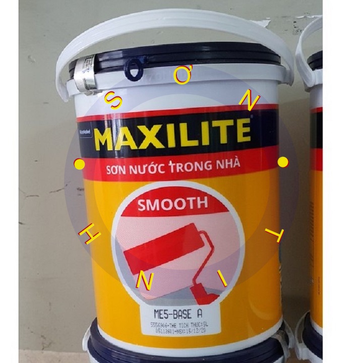 (Bán lẻ 1 kg) Sơn tường MAXILITE SMOOTH INTERIOR sơn nước nội thất màu trắng, hồng, xanh , kem sơn nước trong nhà