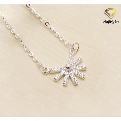 Dây chuyền bạc Ý 925 Huệ Ngân - Mặt trời tỏa nắng PP1469