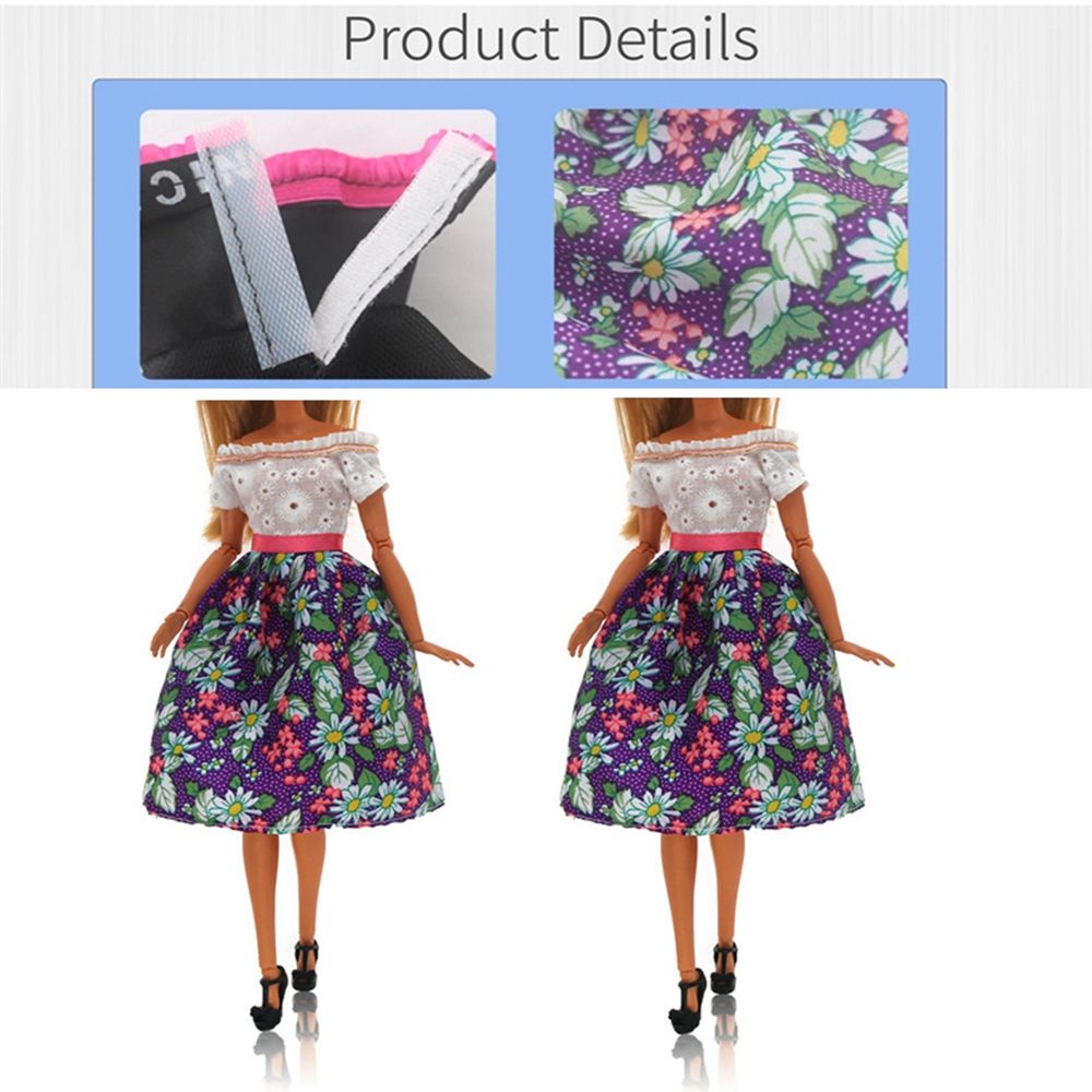 Đầm thời trang xinh xắn cho búp bê 30cm DIY