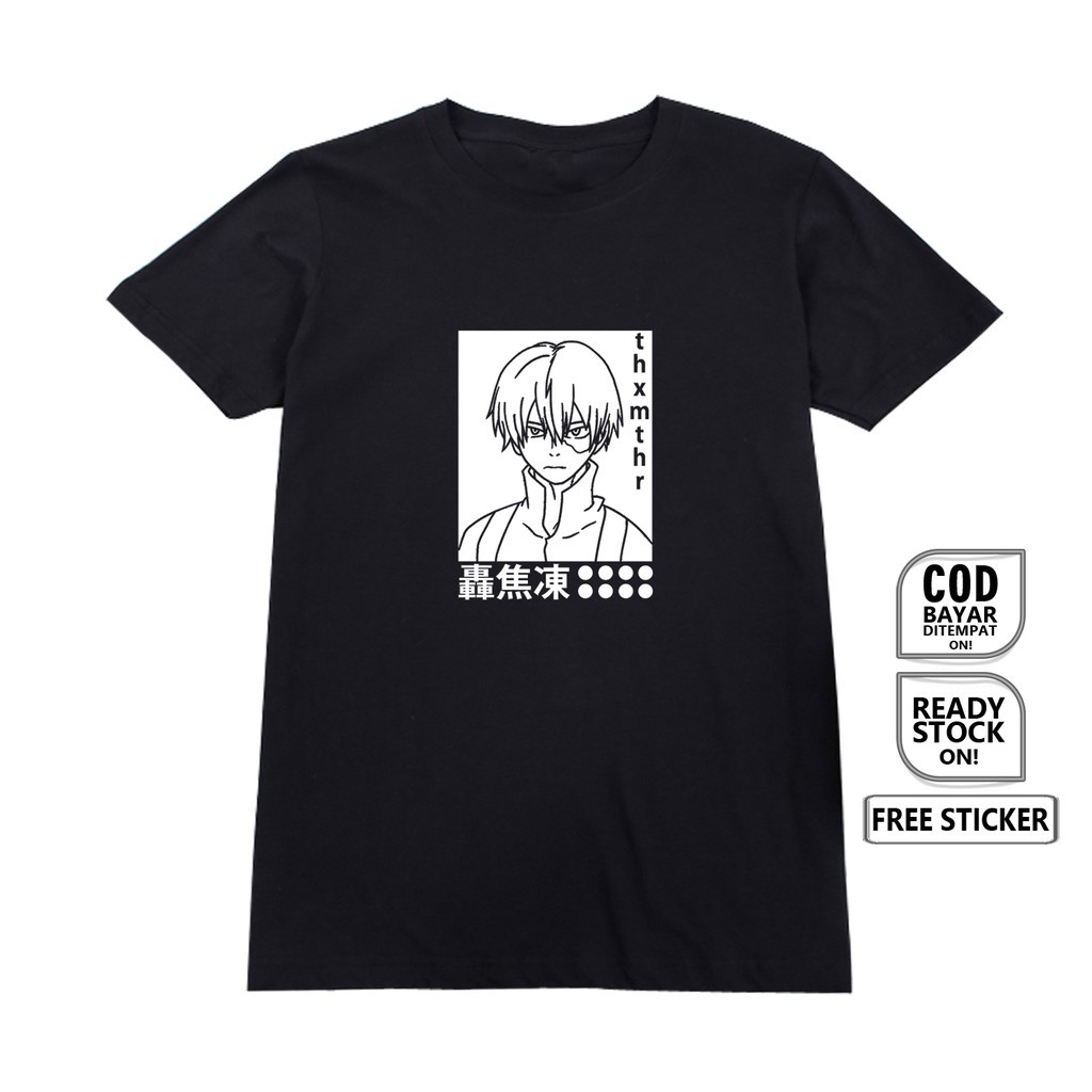 [ Sale] Áo phông Shoto Todoroki Anime T-shirt My Hero Academia Katsuki Bakugan ngắn tay cực ngầu giá tận xưởng