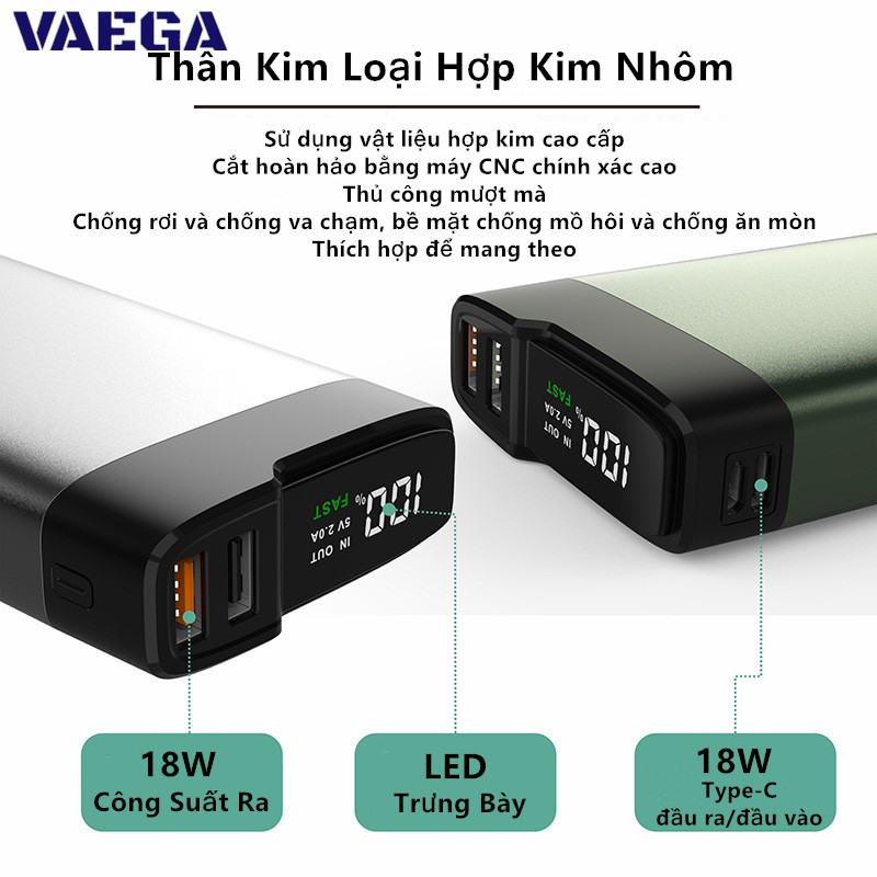 Pin sạc dự phòng VaeGa PowerCore Select 20000mAh - P20Q