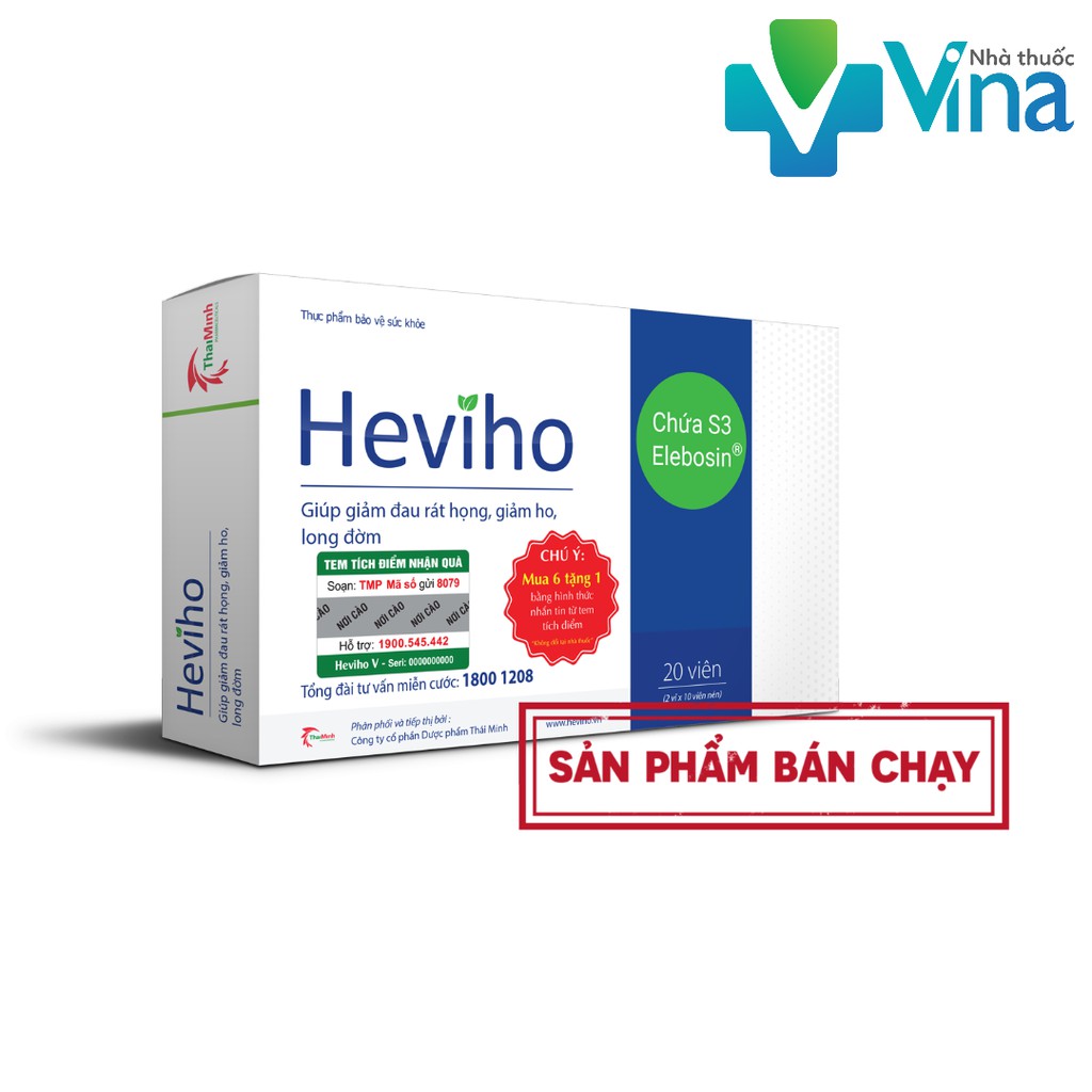 Viên uống Heviho - Hỗ trợ điều trị viêm đường hô hấp cấp và mãn tính