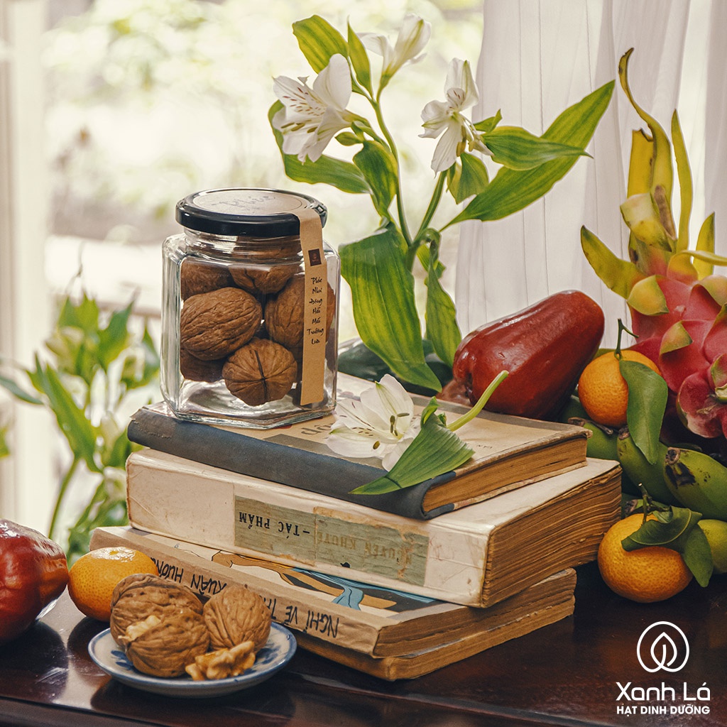 Giỏ quà Tết "Phúc Lộc" 2022 hạt dinh dưỡng cao cấp, sang trọng Xanh Lá | BigBuy360 - bigbuy360.vn