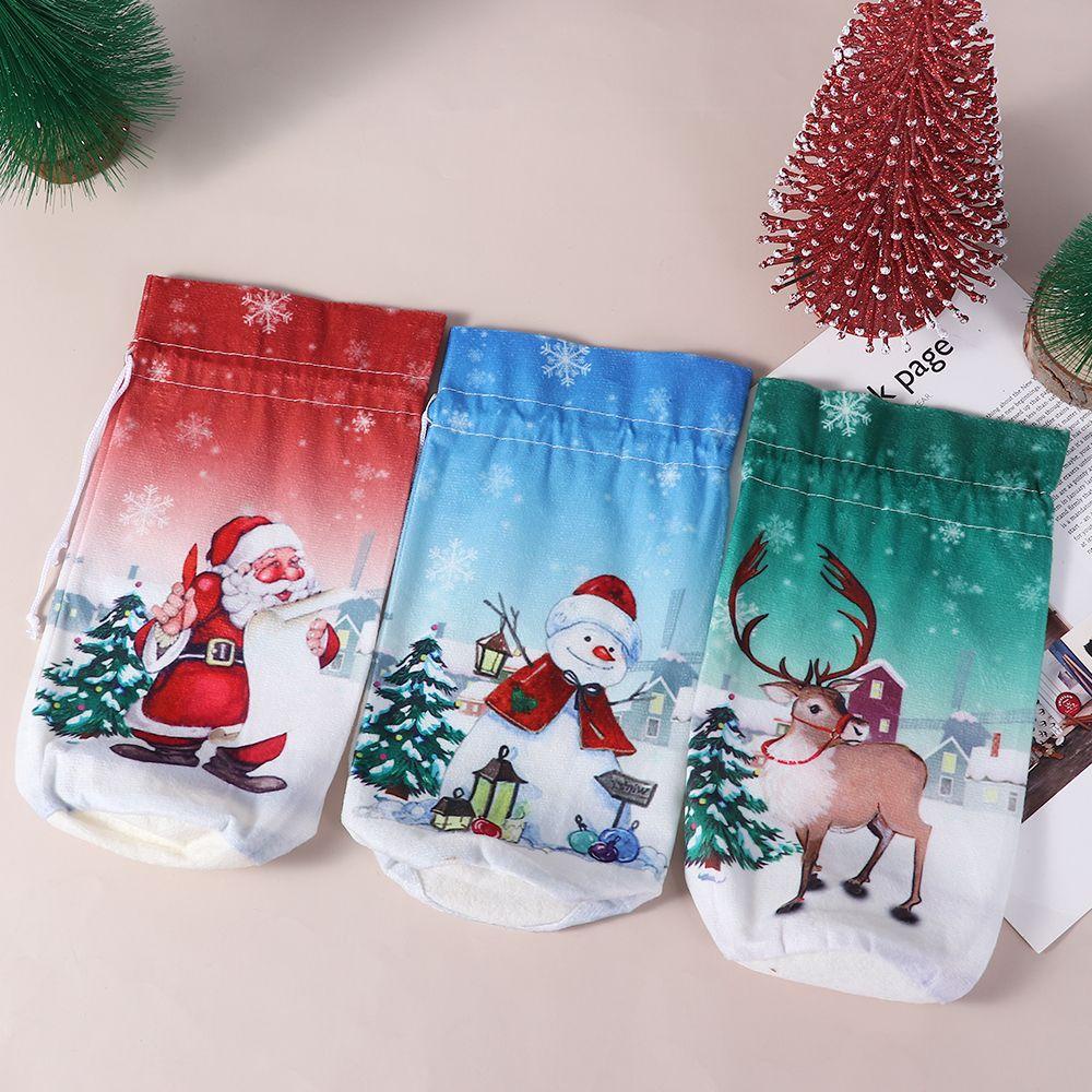 Vỏ Bọc Chai Rượu Hoạ Tiết Giáng Sinh Dễ Thương