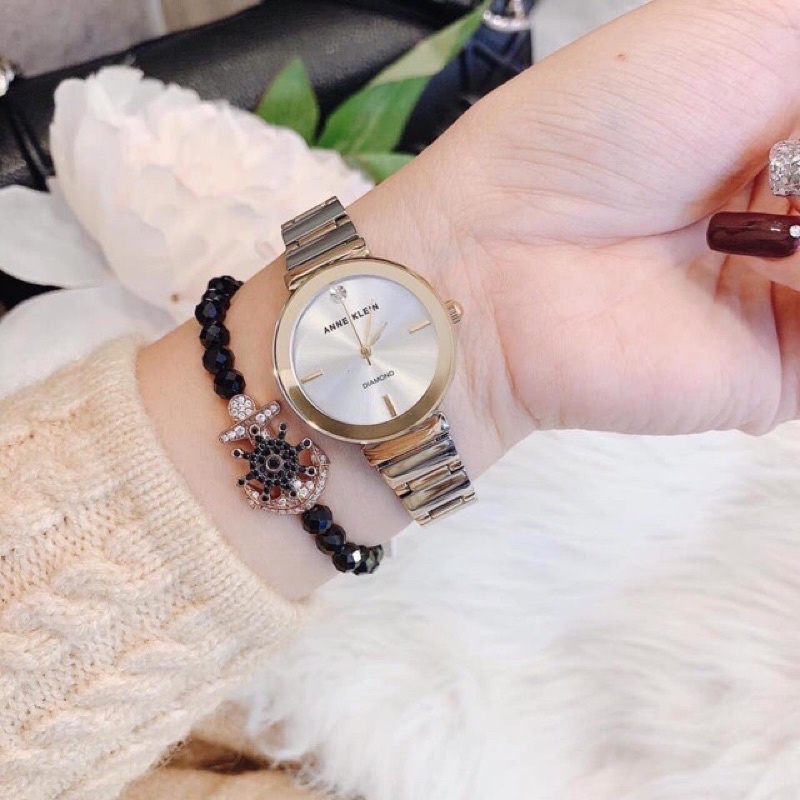 Thanh lý Đồng hồ Nữ ANNE KLEIN model AK/2434RGRG tone gold sang trọng
