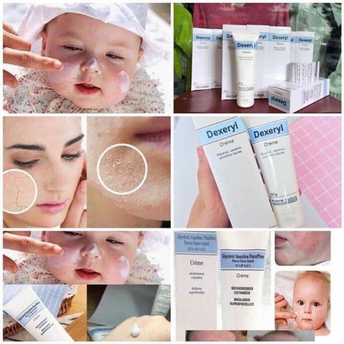 Kem dưỡng da, chàm nẻ cho bé Dexeryl Creme Pháp 50g