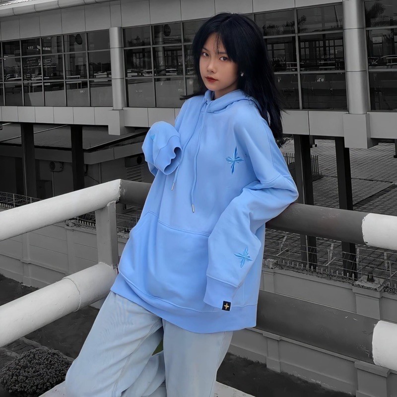 Áo khoác hoodie Lesavril Signature - Light Sapphire | BigBuy360 - bigbuy360.vn