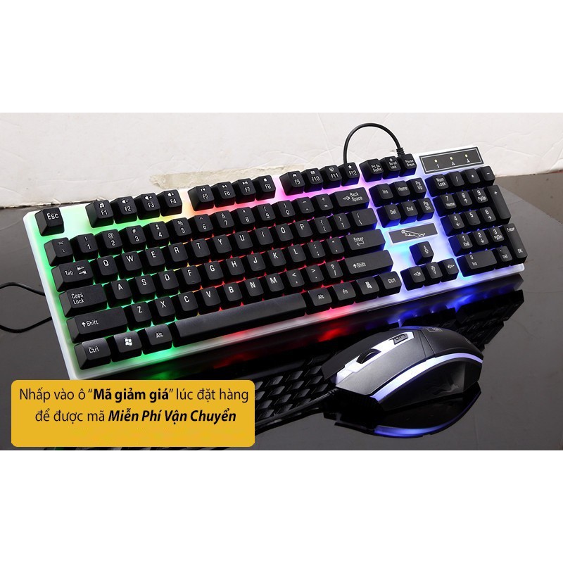 Bộ Bàn Phím Kèm Chuột Máy Tính Con Báo G21 Có LED 7 Màu Ấn Tượng | BigBuy360 - bigbuy360.vn