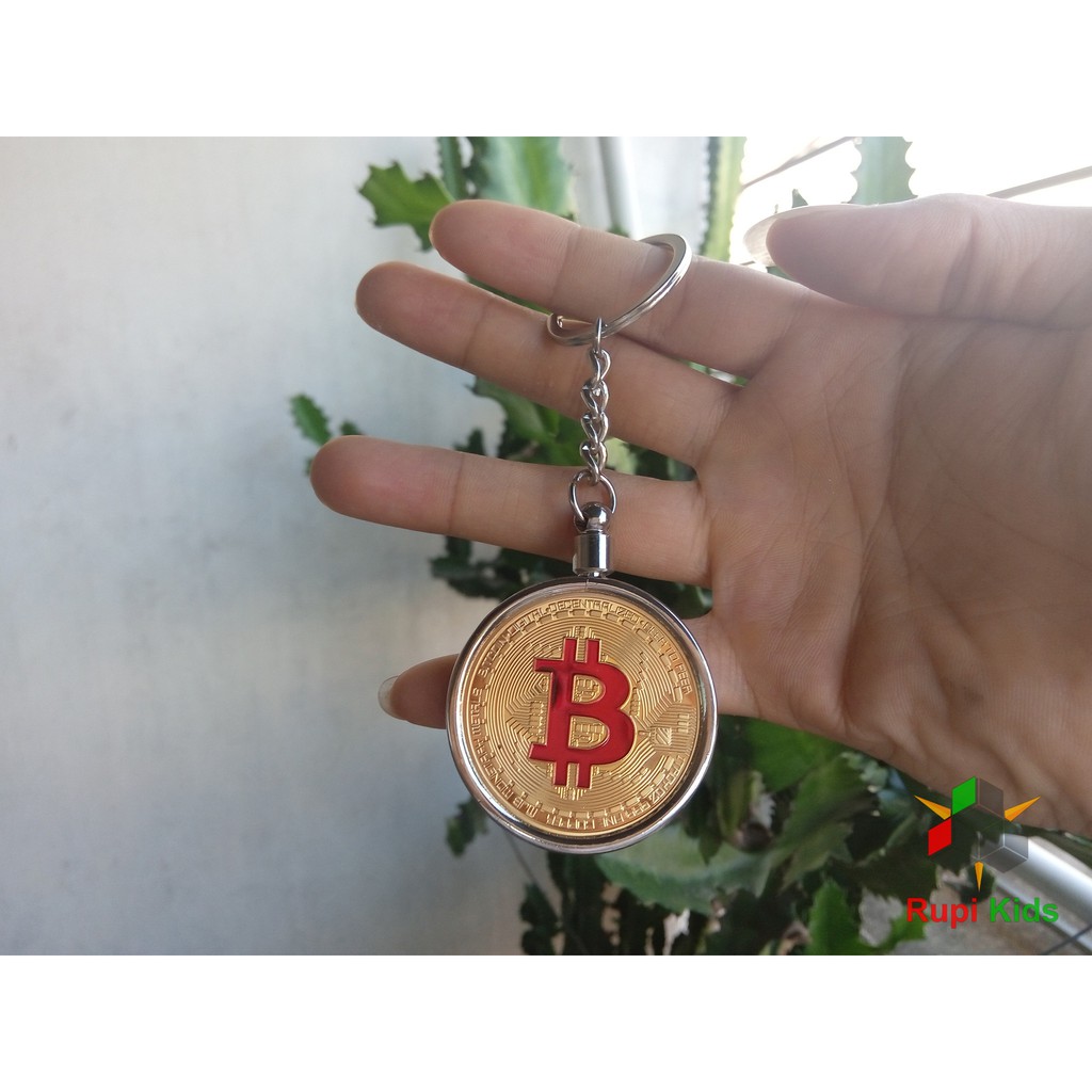Đồng xu Bitcoin - Kèm Móc khóa Bitcoin