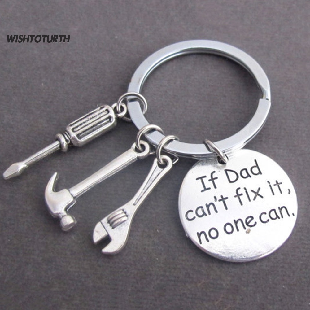 Móc Chìa Khóa Khắc Chữ If Dad Can 'T Fix It No One Can Hand Tool Làm Quà Tặng Ngày Của Cha