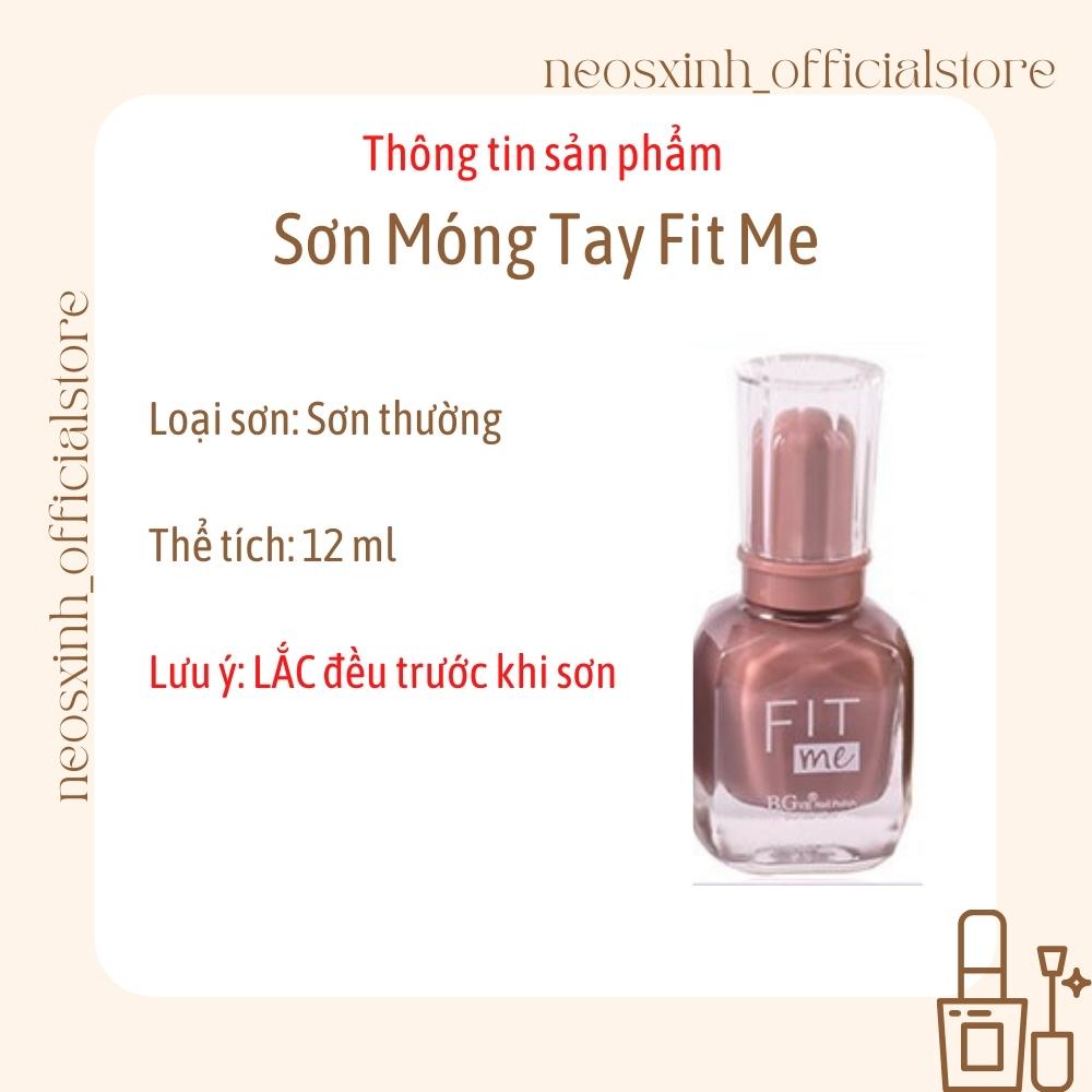 Sơn Móng Tay Fitme Mới Màu Hot Màu Nude Pastel Đen Trắng Trong Suốt Kim Tuyến Tím - Neosxinh Nails