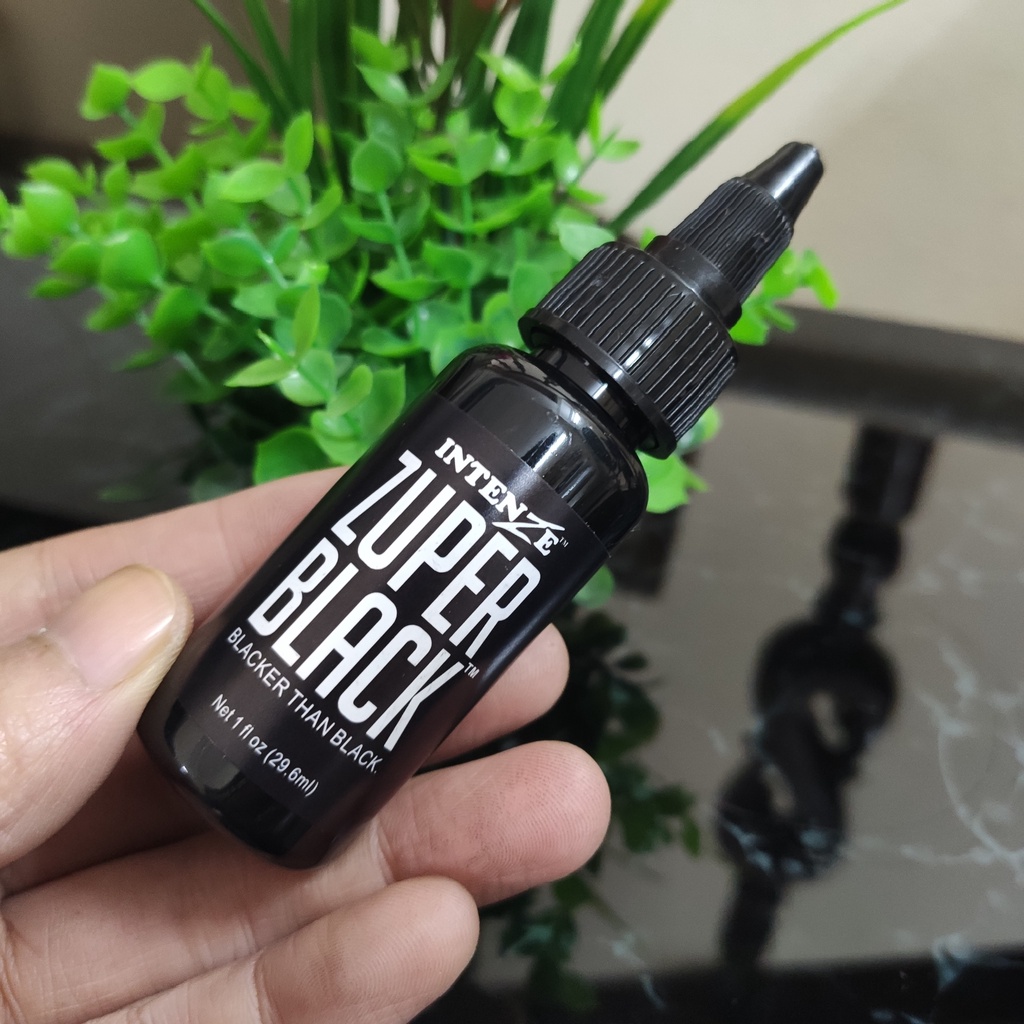 Mực xăm siêu đen Intenze Zuper Black 30ml / 1oz