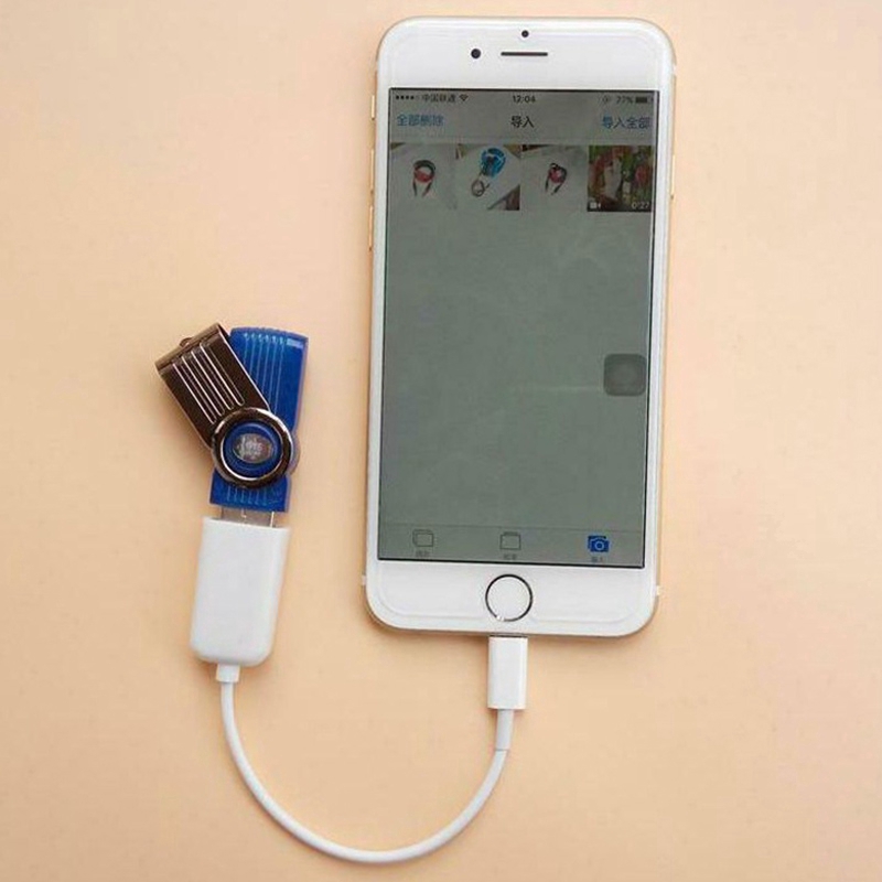 Cáp chuyển đổi từ cổng lightning đực sang cổng USB cái OTG cho iPhone