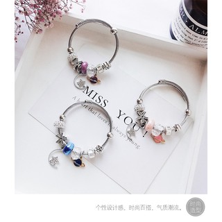 Vòng tay charm hạt pha lê màu siêu hot hit