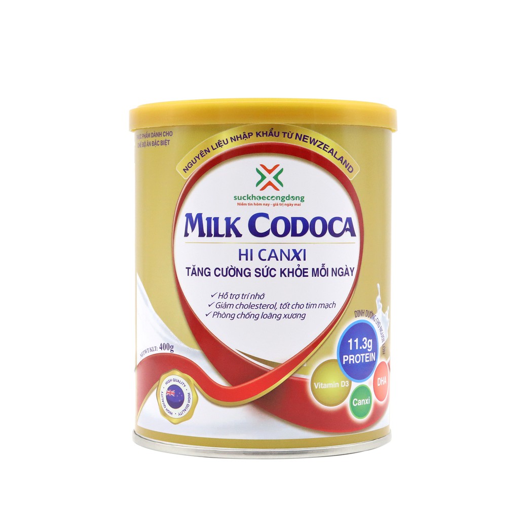 [GIá tốt] Sữa Milk Codoca bổ sung dinh dưỡng, canxi - Sản phẩm phân phối trong đề án 818 Bo Y Te